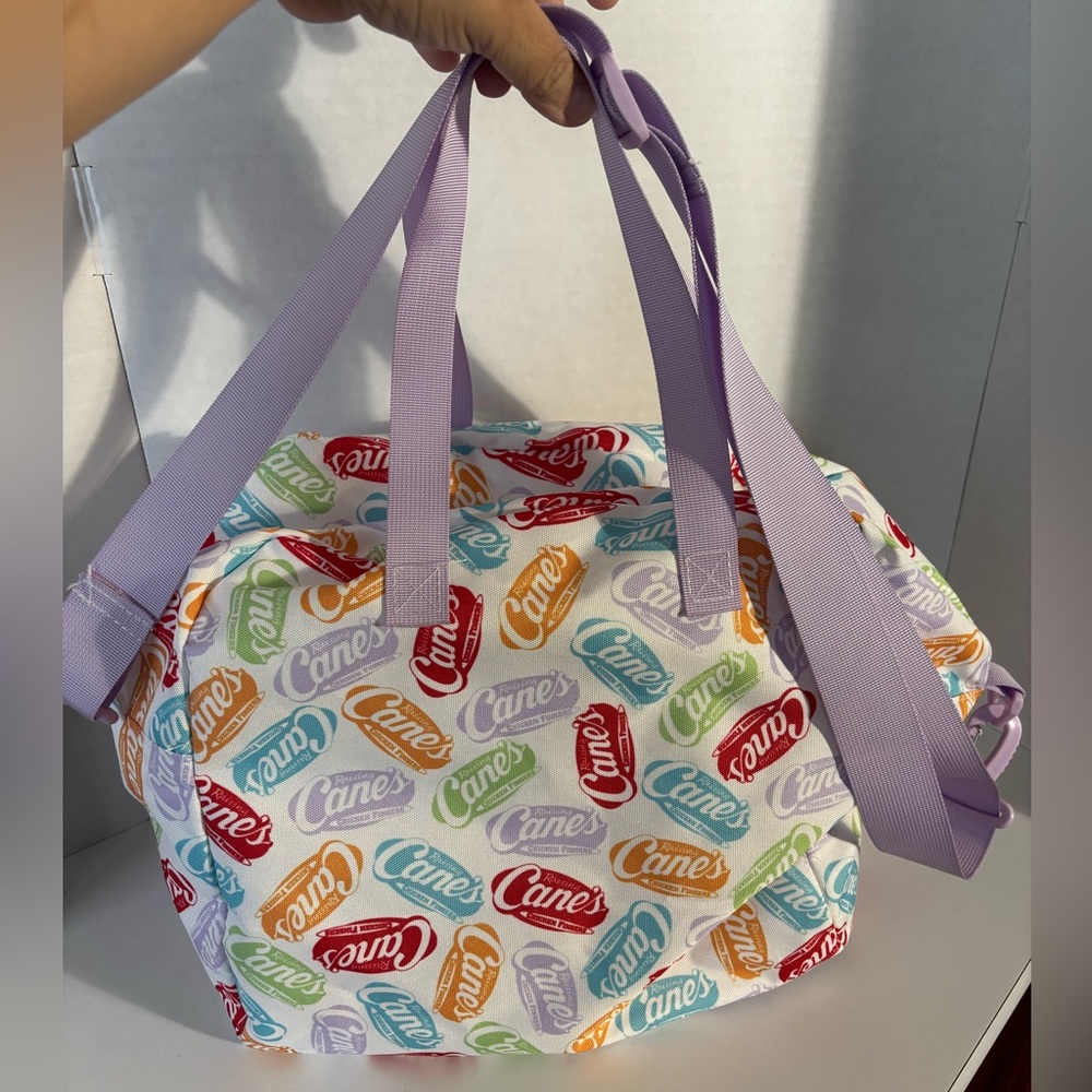 Multicolor Raising Canes Duffle Bag